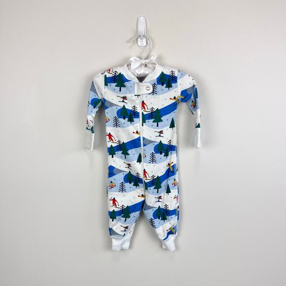 Hanna Andersson Holiday Ski Slope Sleeper 60 cm 3-6 Months - Picture 1 of 5